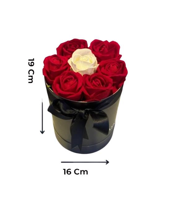 Best Handmade Rose Gift Box, Special Occasion Flower Basket, Perfect Birthday Gift for Girlfriend, Lover Romantic Red Rose Gift Box