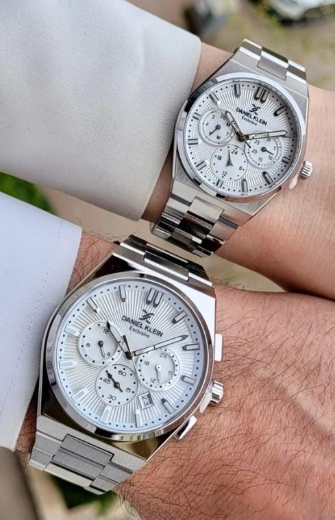 Valentine's Day Couple Watch Sets with Steel Cord, Steel Case and Bracelet Gift in a Special Box