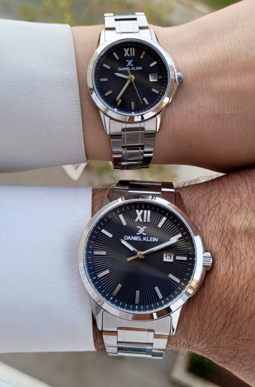 Valentine's Day Couple Watch Sets with Steel Cord, Steel Case and Bracelet Gift in a Special Box
