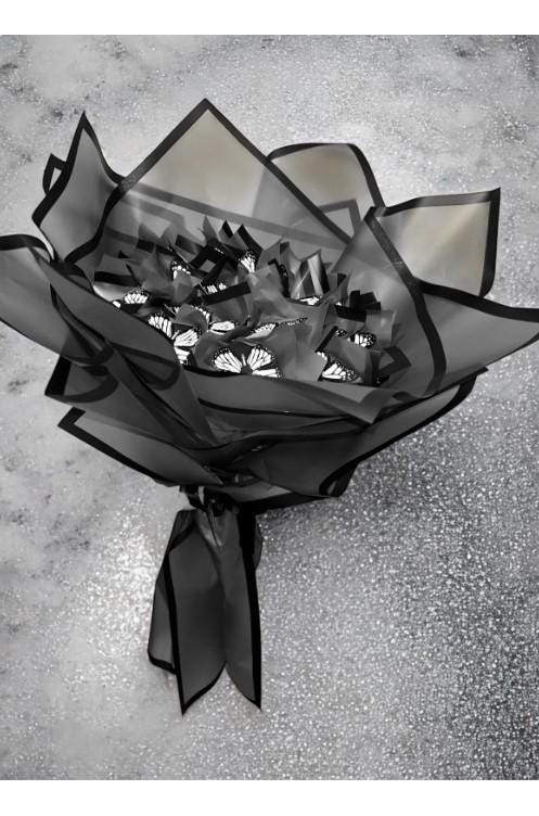 Illuminated Led Butterfly Bouquet Large Size A Quality Butterfly Bouquet Artificial Flower Lasting Gift 35cm