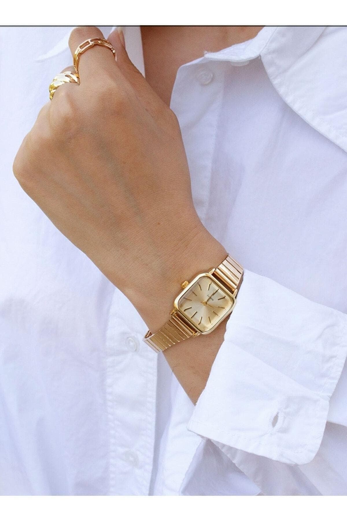 Wristwatch for Women, Gold Color, Gift for Women, Vintage Design, Adjustable Band, Stylish, Valentine's Day Gift, Lux Women's Watch