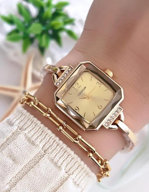 Square Stone Design Silver Women's Wristwatch,Silver Colour,Present for Her, Vintage Design, Adjustable Band, Stylish, Valentine's Day Gift