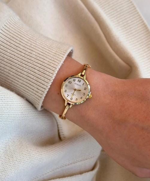 Metal Band Women's Wristwatch, Wrist Watch for Women, Vintage Design, Adjustable Band, White Dial, Valentine's Day Gift, Cool, Roman Numeral