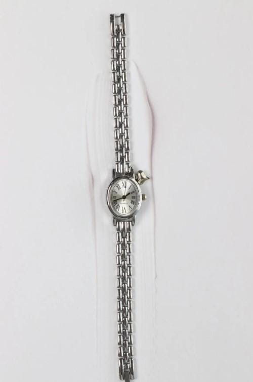 Bonnie Heart Charm Minimal Women's Wristwatch, Vintage Design, Adjustable Band, White Dial, Valentine's Day Gift, Cool, Roman Numeral Watch
