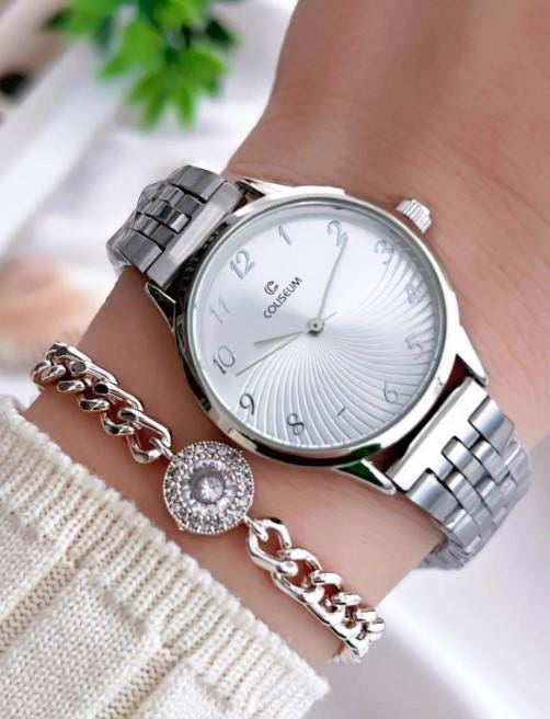 Special Design Vintage Series Women's Wristwatch + Bracelet Gift, Woman Wrist Watch, Gold Colour Watch, White Dial Watch, Mother's Day Gift