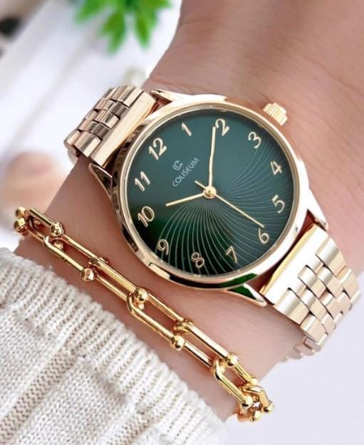 Special Design Vintage Series Women's Wristwatch + Bracelet Gift, Woman Wrist Watch, Gold Colour Watch, White Dial Watch, Mother's Day Gift