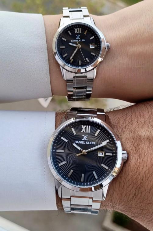 Valentine's Day Couple Watch Sets with Steel Cord, Steel Case and Bracelet Gift in a Special Box