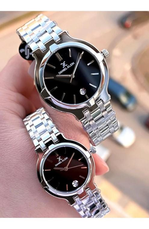 Luxury Steel Waterproof 2 Years Warranty Gold Silver Color Lover Couple Watch