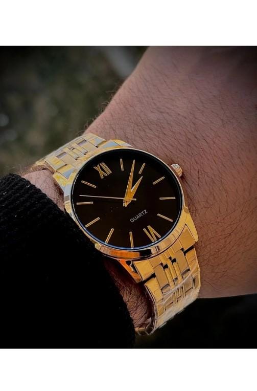 Steel Vintage Women's Wristwatch, Silver Color Strap Black Dial Men's Wristwatch, Vintage Design, Valentine's Day Gift, Lux Women's Watch